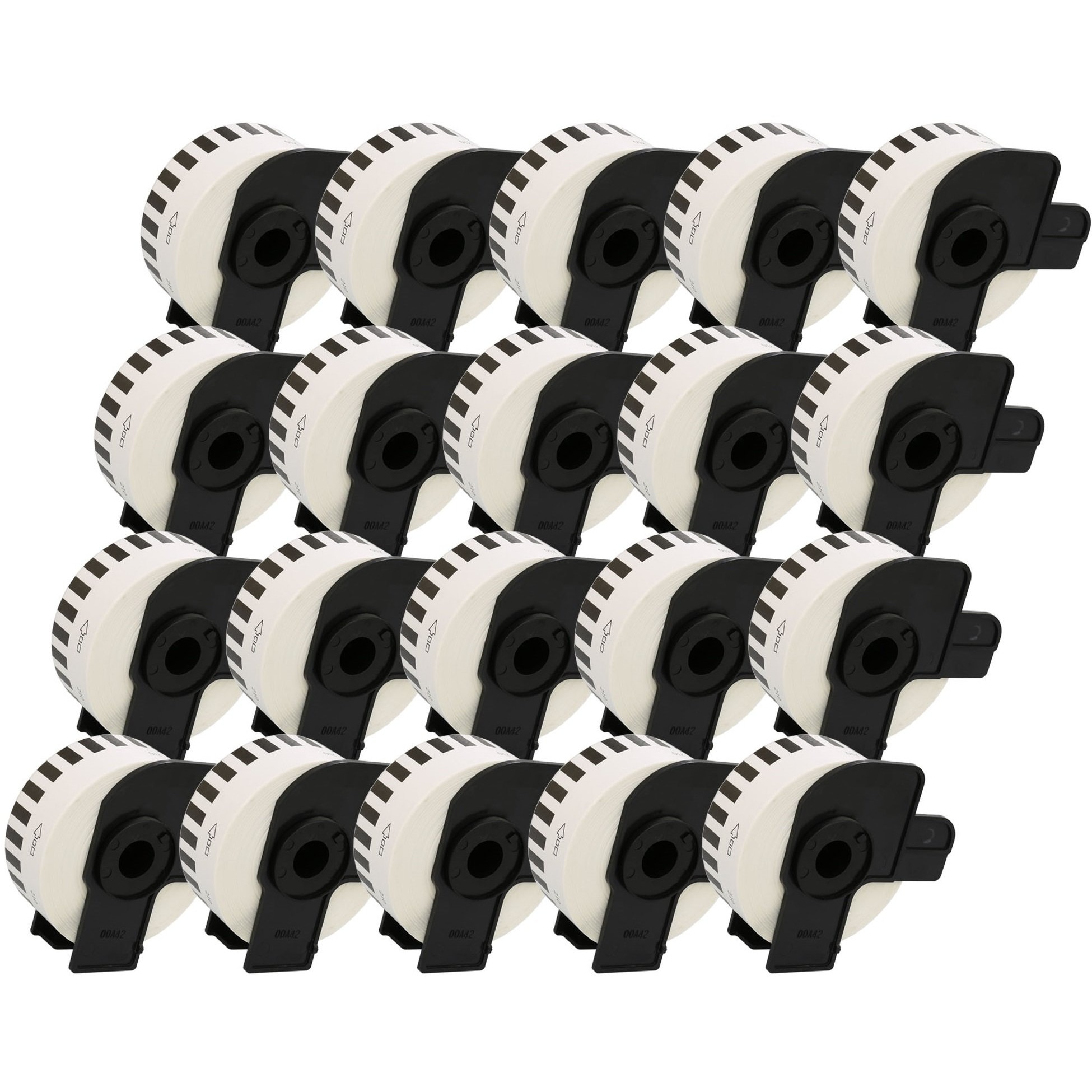 Set 20 Banda/Rola etichete Alb pentru BROTHER DK22210 P-Touch QL1000 1050 1060,500,560,570,580,650,720, 29mmX30.48m