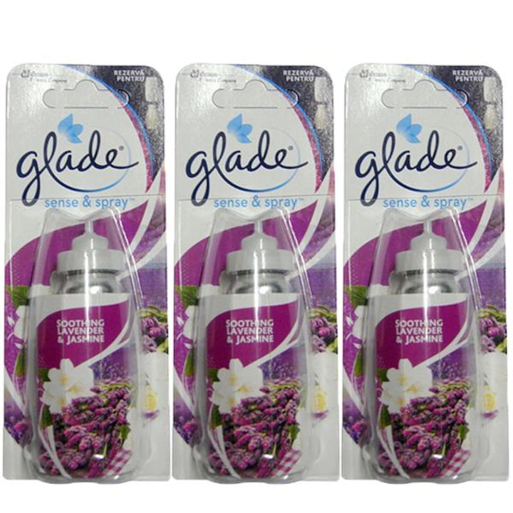 Glade Szoba Légfrissítő Sense & Spray Lavender, 18 ml, 3 Darabos