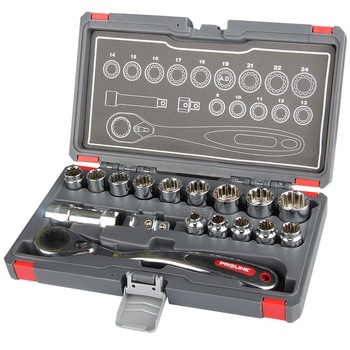 Trusa tubulare canelate speciale cu canal Proline, 17 piese/set Trusa tubulare canelate speciale cu canal Proline, 17 piese/set