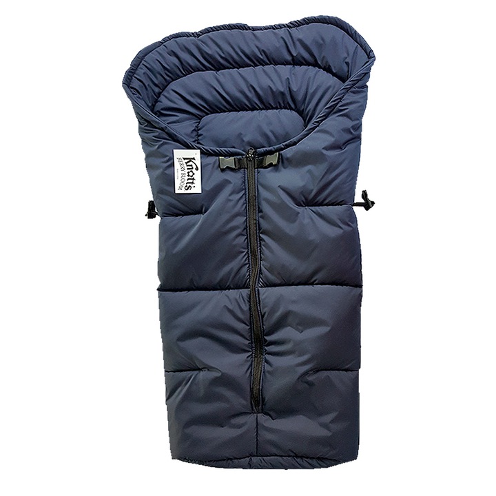 Sac de iarna pentru carucior Parashkevovi, clasic, Albastru inchis