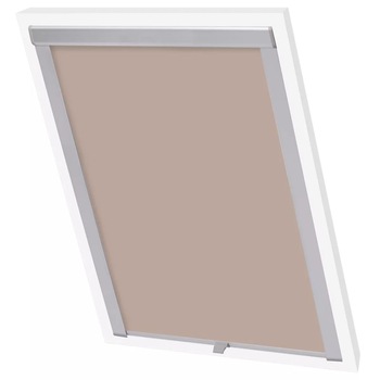 Jaluzea opaca rulabila Velux, vidaXL, Textil/rama din aluminiu, M08/308, 78 x 140 cm, Bej Jaluzea opaca rulabila Velux, vidaXL, Textil/rama din aluminiu, M08/308, 78 x 140 cm, Bej