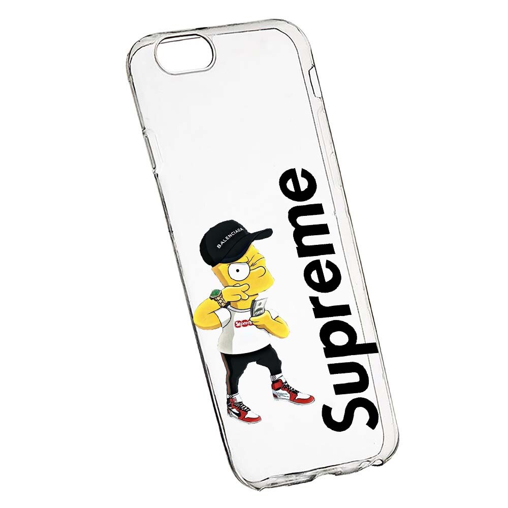 Husa de protectie Supreme, The Simpsons pentru Apple iPhone 6 Plus / 6S Plus, rezistenta la uzura, anti-alunecare, din silicon Premium, 258