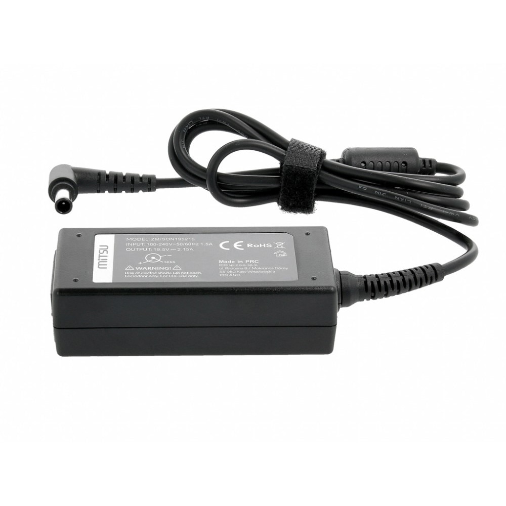 Incarcator 19.5v 2.15a sony seria Vaio (6,5x4,4 mm,lungime 9,5 mm)