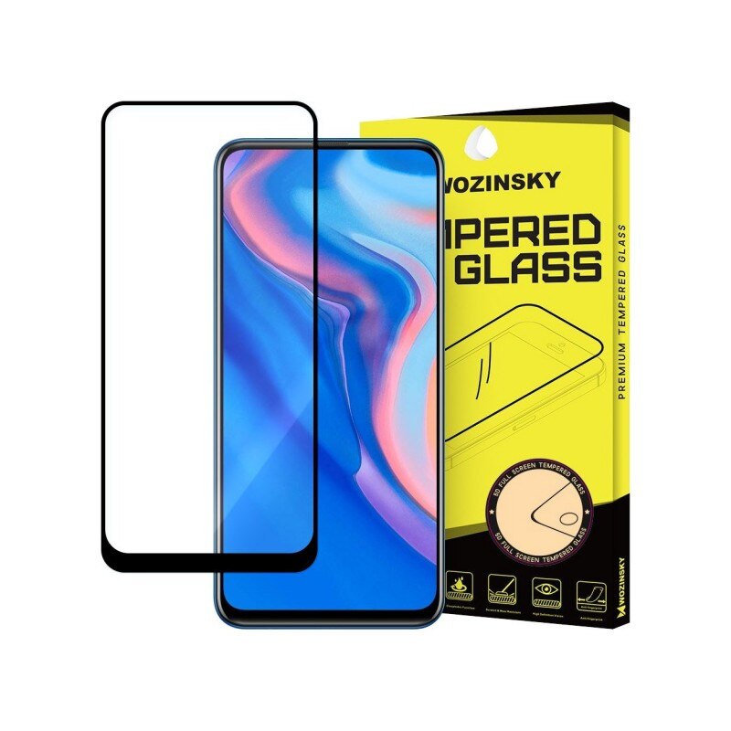 Folie Sticla Full Cover Full Glue Wozinsky Huawei P Smart Z Cu Adeziv Pe Toata Suprafata Foliei Neagra