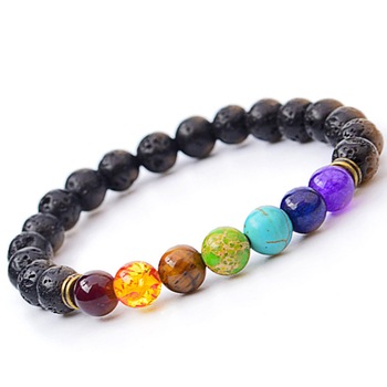 Bratara Roca Vulcanica iUni B3, Unisex, CHAKRA Lady Bratara Roca Vulcanica iUni B3, Unisex, CHAKRA Lady