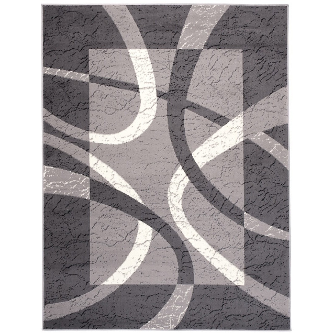 Covor Cheap Modern Short Pile Abstract Chemex 3707A CRM gri 120x170