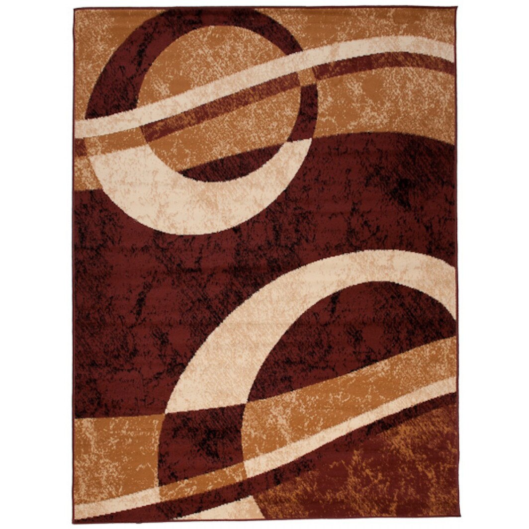 Covor Cheap Modern Short Pile Abstract Chemex 4959B BGX maro 140x200