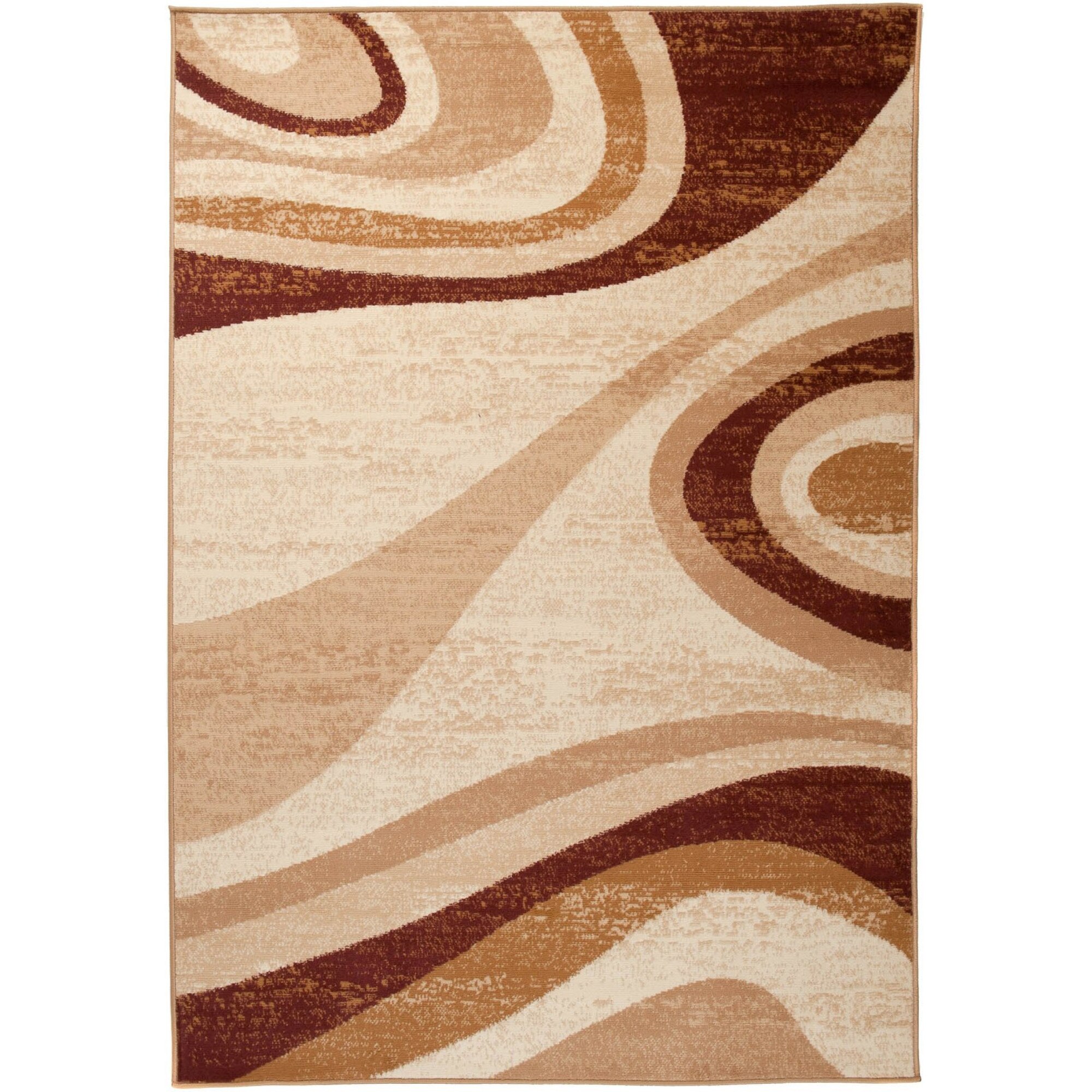 Covor Cheap Modern Short Pile Abstract Chemex D317B BGX cremos 60x100