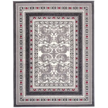 Covor Cheap Modern Short Pile Abstract Chemex E950B CRM gri 300x400 Covor Cheap Modern Short Pile Abstract Chemex E950B CRM gri 300x400