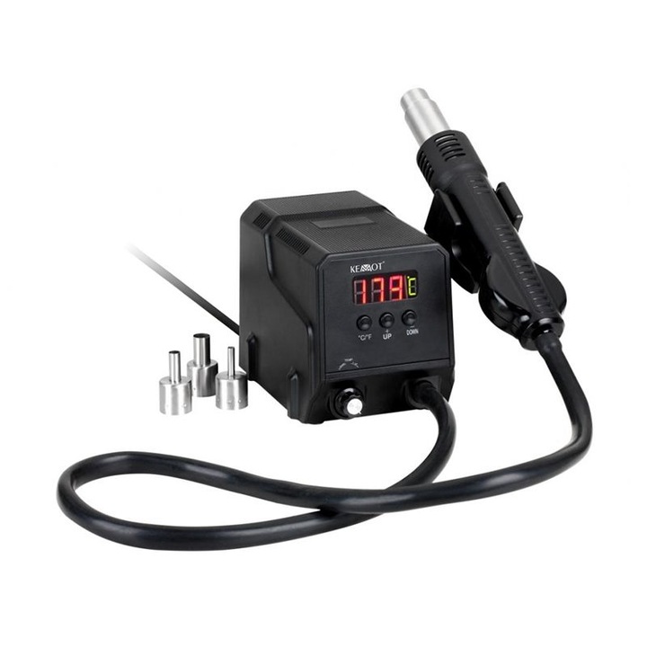 SMD forrólevegős forrasztóállomás, 300W, 100-500 °C, ZD-8908