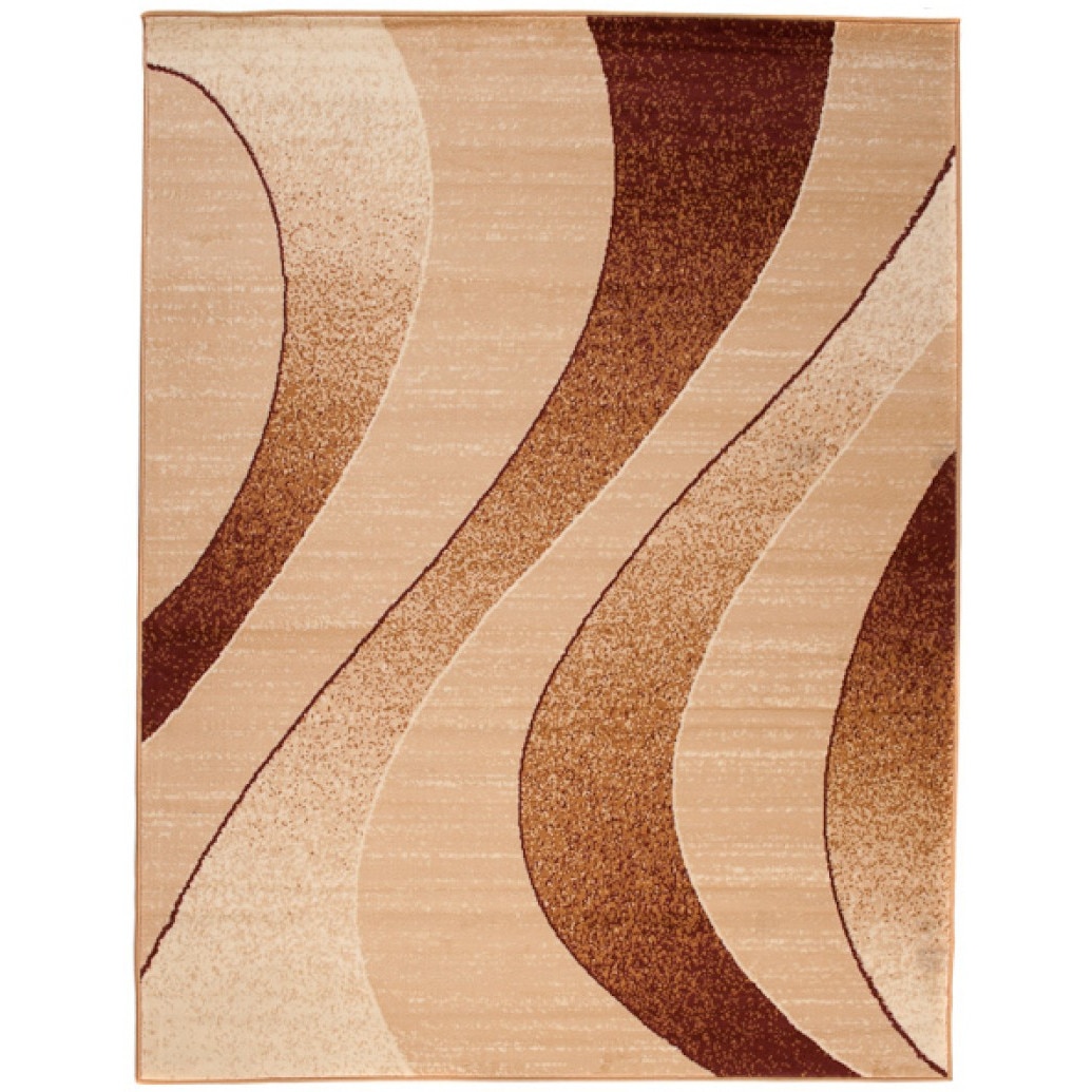 Covor Cheap Modern Short Pile Abstract Chemex K857A BGX bej 300x400