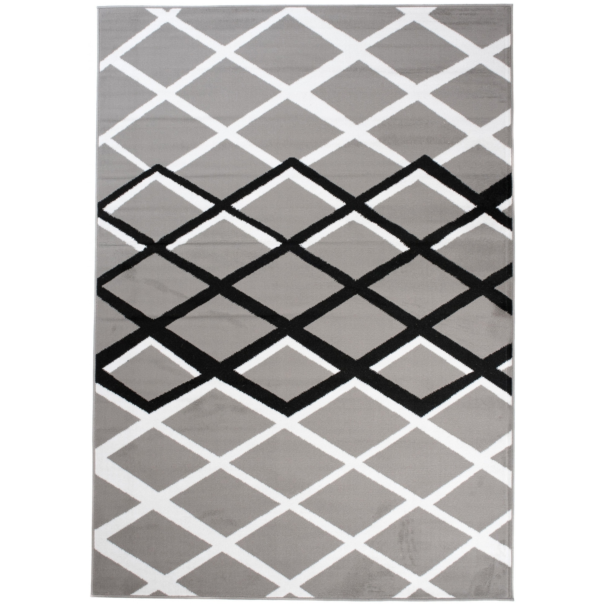 Covor Cheap Modern Short Pile Abstract Chemex T237B CRM gri 130x190