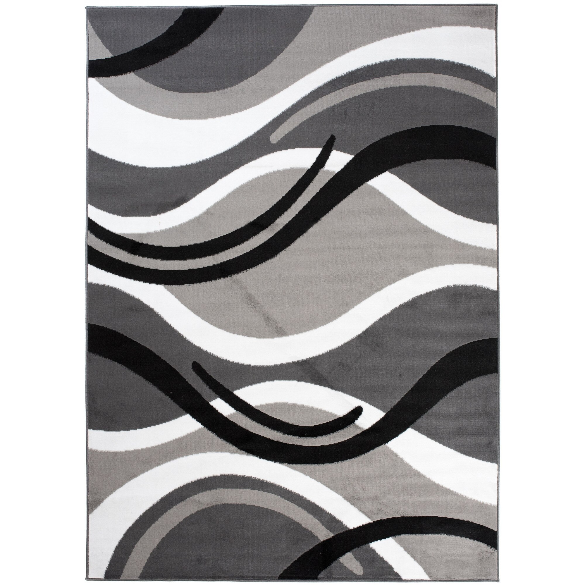 Covor Cheap Modern Short Pile Abstract Chemex T966A CRM gri 300x400