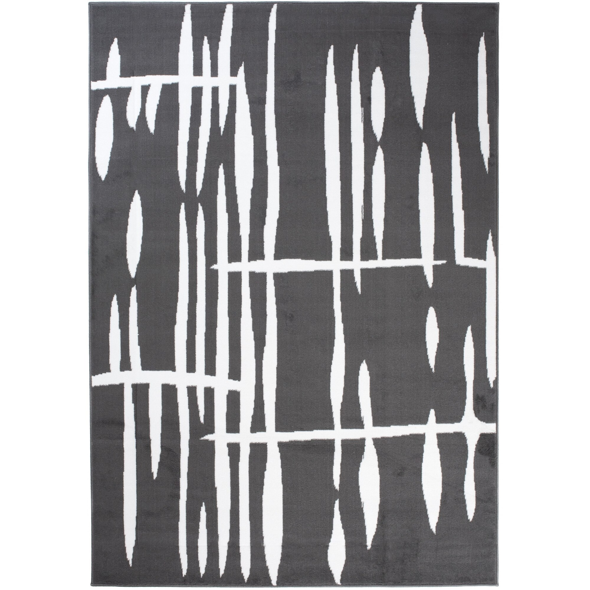 Covor Cheap Modern Short Pile Abstract Chemex T967A CRM gri 220x300