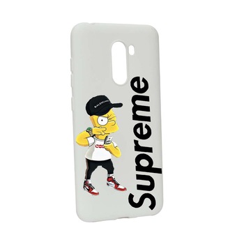 Husa de protectie Supreme, The Simpsons pentru Xiaomi PocoPhone F1, rezistenta la uzura, anti-alunecare, din silicon Premium, W258 Husa de protectie Supreme, The Simpsons pentru Xiaomi PocoPhone F1, rezistenta la uzura, anti-alunecare, din silicon Premium, W258