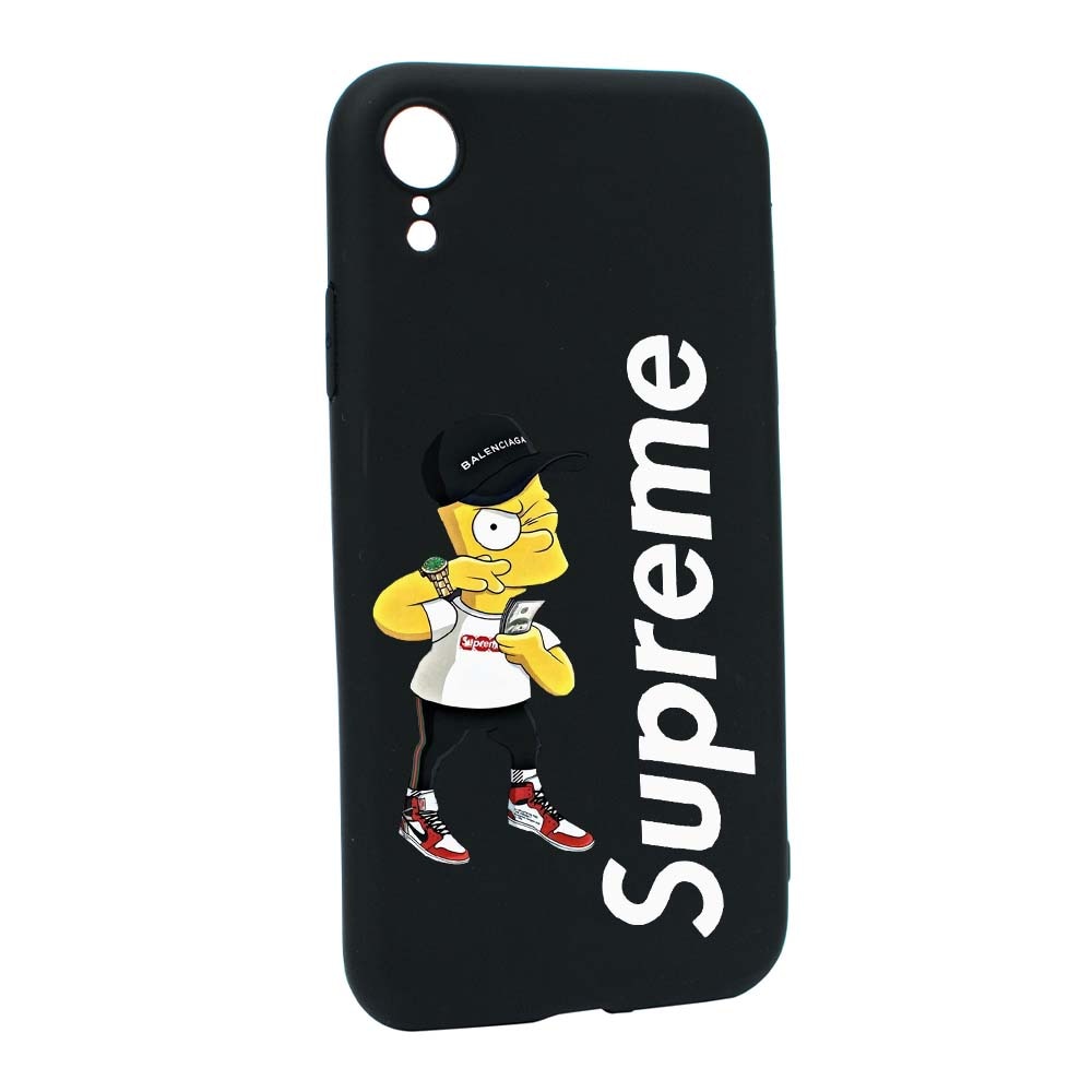 Husa de protectie Supreme, The Simpsons pentru Apple iPhone XR, rezistenta la uzura, anti-alunecare, din silicon Premium, B258
