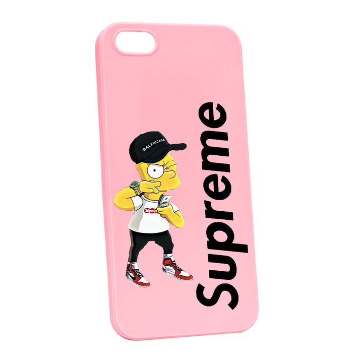 Szilikon védőtok, Apple iPhone SE / 5S / 5, Supreme The Simpsons, P258