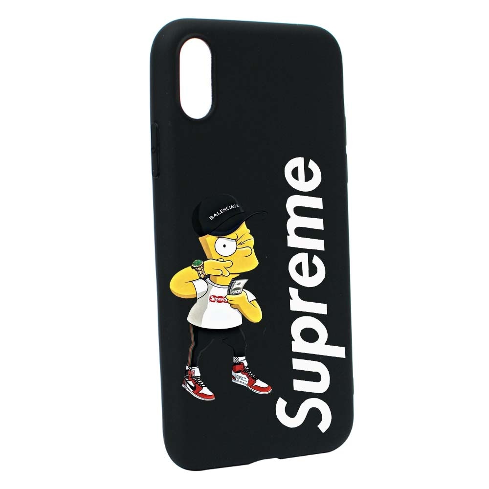Husa de protectie Supreme, The Simpsons pentru Apple iPhone XS Max, rezistenta la uzura, anti-alunecare, din silicon Premium, B258