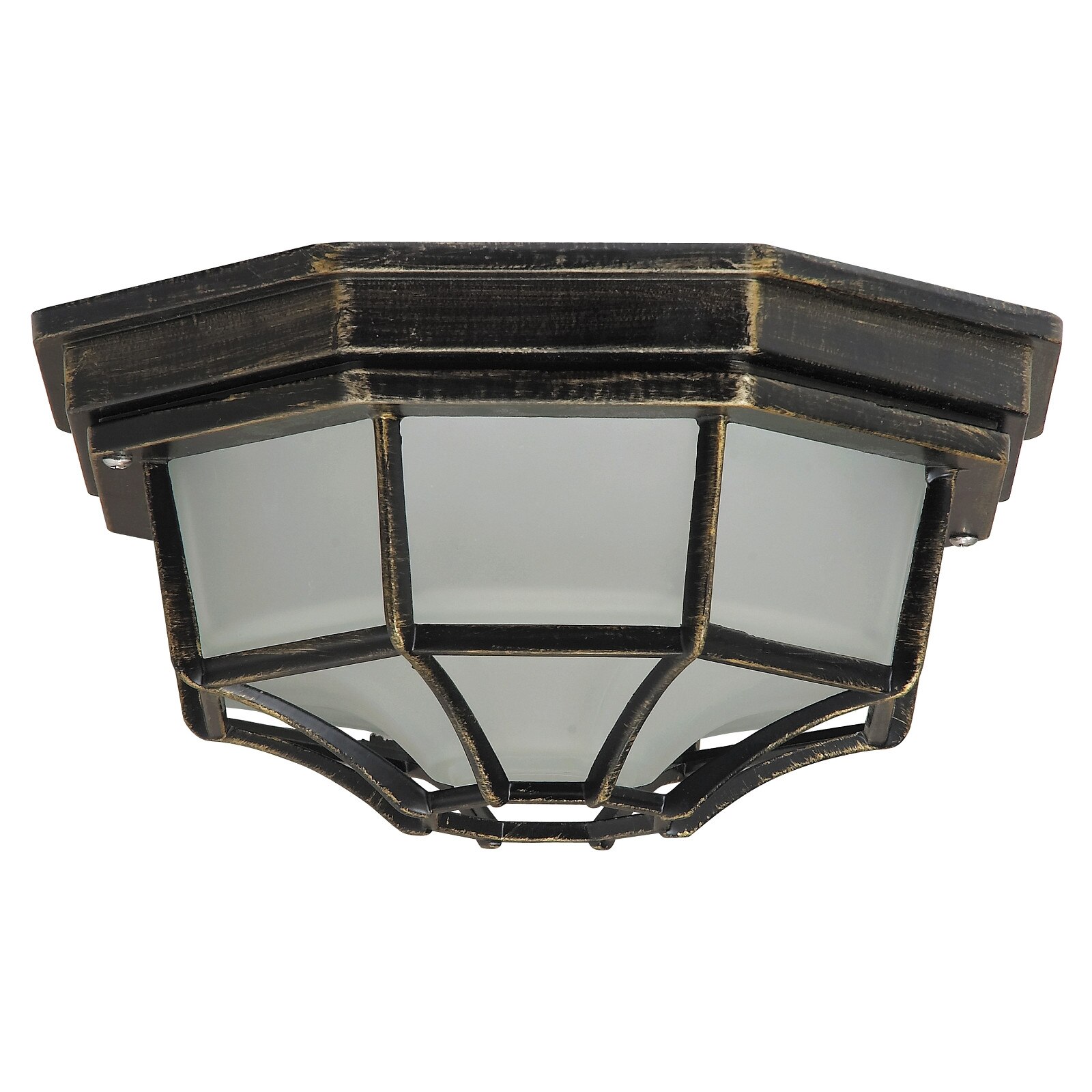 Plafoniera de exterior 1x60w Milano , IP44, finisaj auriu patinat, FST8376