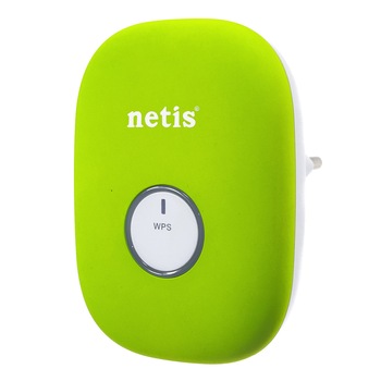 Range Extender Netis E1+Verde 300N /router putere 100mW, buton WPS & LAN, extinde 300% aria de acoperire Range Extender Netis E1+Verde 300N /router putere 100mW, buton WPS & LAN, extinde 300% aria de acoperire