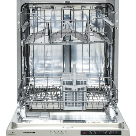 Masina de spalat vase incorporabila Heinner HDW-BI6005A++, 12 seturi, 5 programe, Clasa A++, Control electronic, Display LED, Aquastop, 60 cm