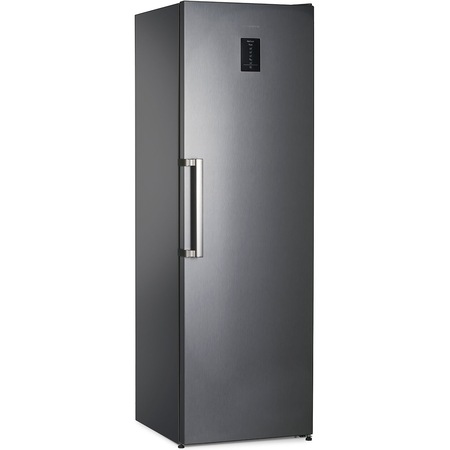 Congelator Heinner HFF-V280NFXF+, No Frost, 280 l, Clasa F, 7 sertare, Display, Control electronic, H 186 cm, Argintiu