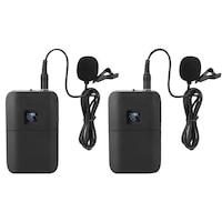 set 2 microfoane tip lavaliera cu clip on cablu jack 35 mm avand 2 transmitatoare si 1 receptor - phuture imagen 2_0_
0