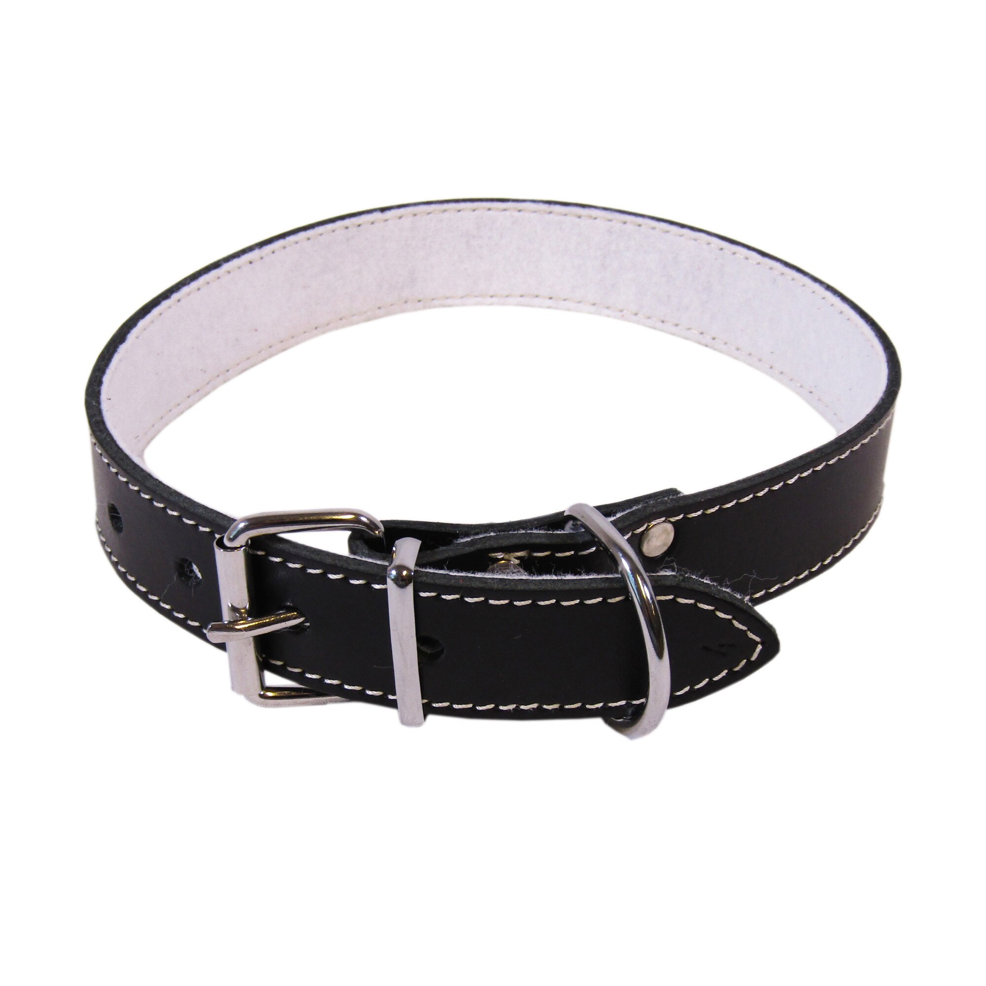 Zgarda Exo L5 4.0/63 cm pasla din piele negru pentru caini