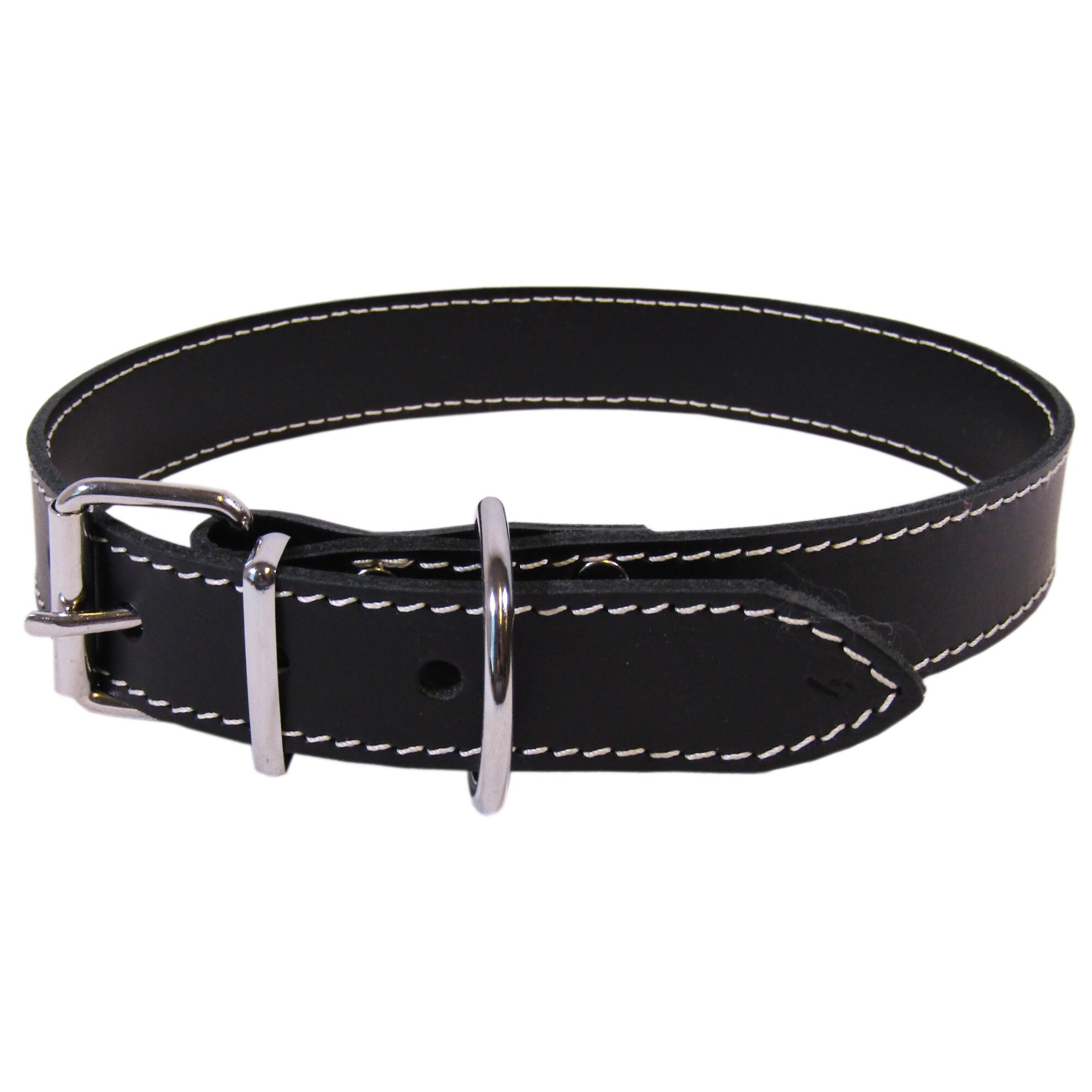 Zgarda Exo L5 4.0/63 cm simplu din piele negru pentru caini