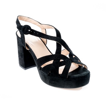 Sandale dama, piele intoarsa, toc gros, Il Laccio, 36 EU Sandale dama, piele intoarsa, toc gros, Il Laccio, 36 EU