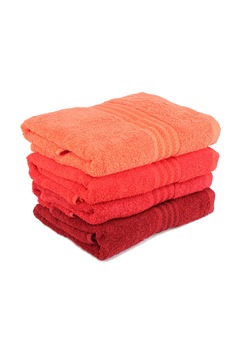 Set 4 prosoape Hobby, 70x140 cm, 100% bumbac, rosu Set 4 prosoape Hobby, 70x140 cm, 100% bumbac, rosu