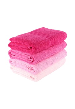 Set 4 prosoape Hobby Rainbow Brown, 100% bumbac, 50x90 cm Set 4 prosoape Hobby Rainbow Brown, 100% bumbac, 50x90 cm