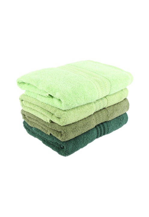 Комплект кърпи Hobby Rainbow Green, 4 бр, 100% памук, 50х90 см