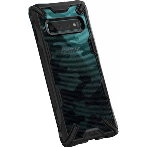 Husa de protectie Ringke pentru Samsung Galaxy S10 fusion x design camo, Negru