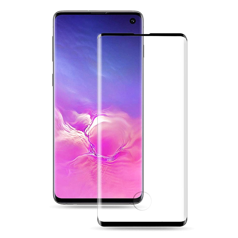 Folie protectie de sticla 9H, sticla securizata Bibilel high quality pentru Samsung Galaxy S10, Negru, BBL943