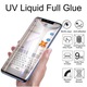 Folie Protectie UV compatibila Samsung Galaxy S8 G950, Sticla securizata, Full Face, Full Glue cu lampa UV