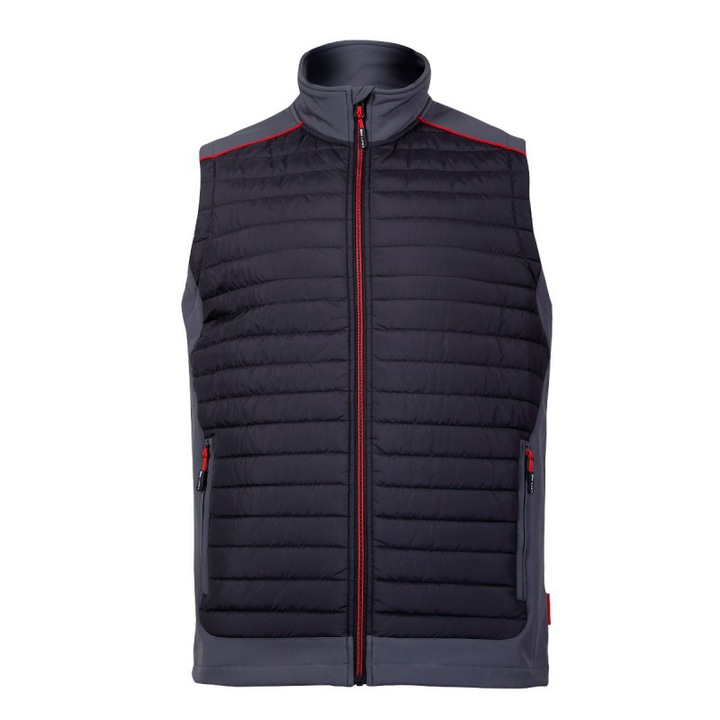 Lahti Pro Steppelt mellény, 3 zseb, S, Állítható derék, Fekete