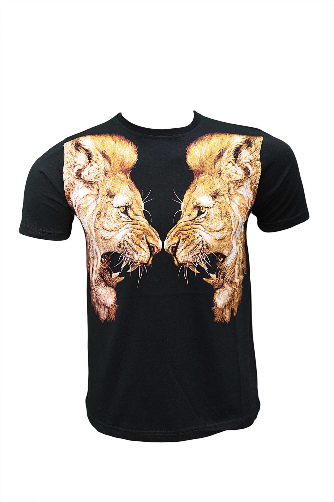 Tricou barbati,negru,print 2, Negru