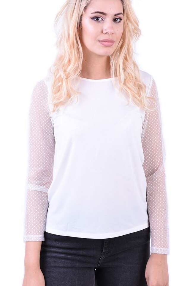 Bluza eleganta delicat, Alb, Vero Moda, Marimea M 38 EU