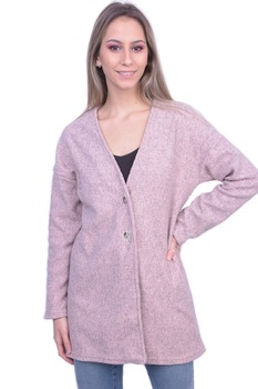 Cardigan dama Evening Sand, Roz, PIECES, Marimea S-M 36-38 EU Cardigan dama Evening Sand, Roz, PIECES, Marimea S-M 36-38 EU