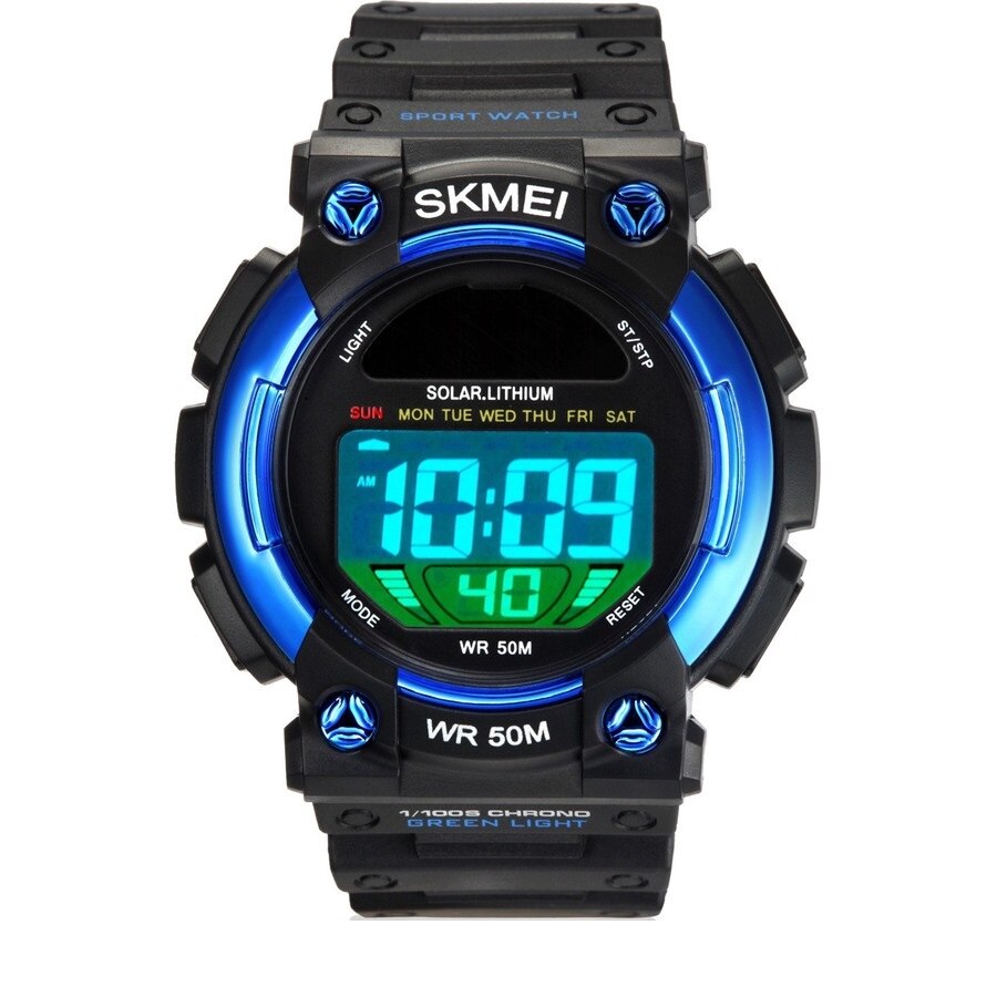 Ceas barbatesc Quartz Skmei casual, sport S1126 negru, curea silicon