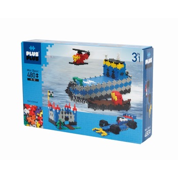 Set de constructie Plus Plus Basic 3 In 1, 480 Piese Set de constructie Plus Plus Basic 3 In 1, 480 Piese