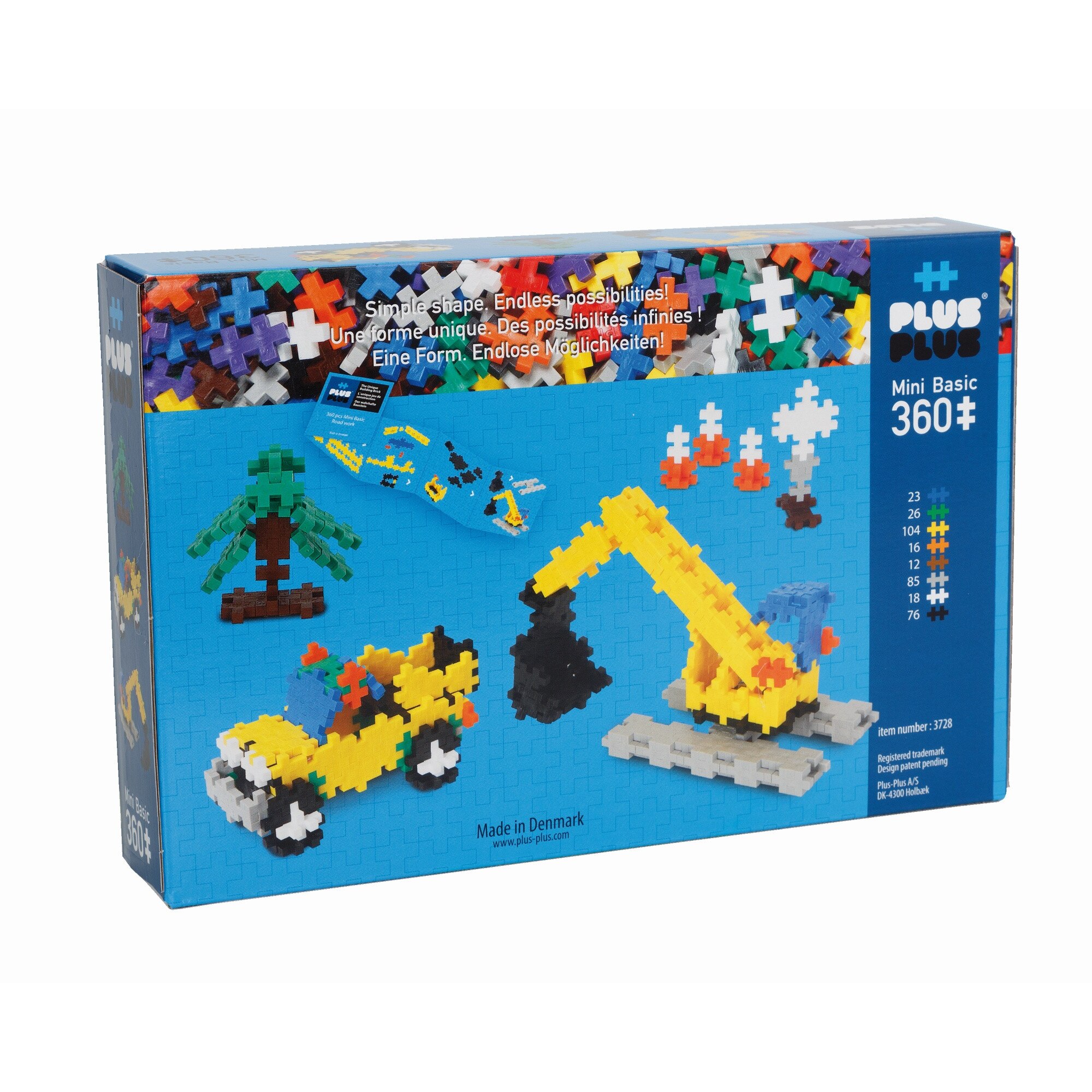 Set de constructie Plus Plus Basic Constructii-360 Pcs