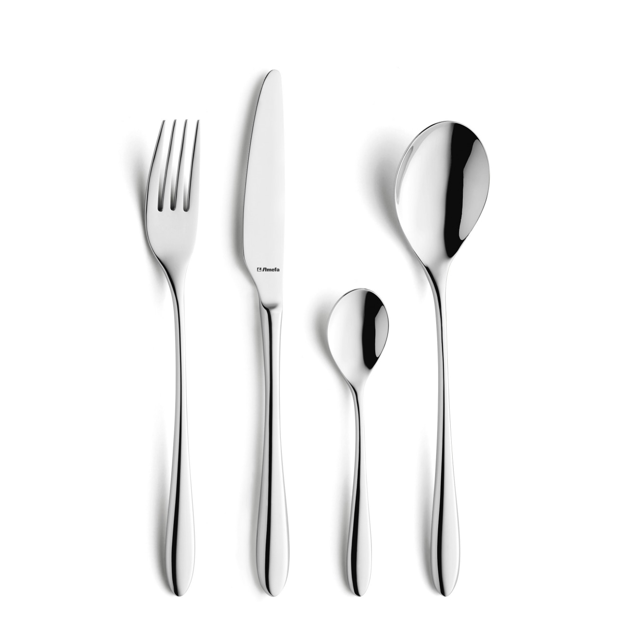 Set tacamuri Amefa, 24 piese, model Cuba, Inox