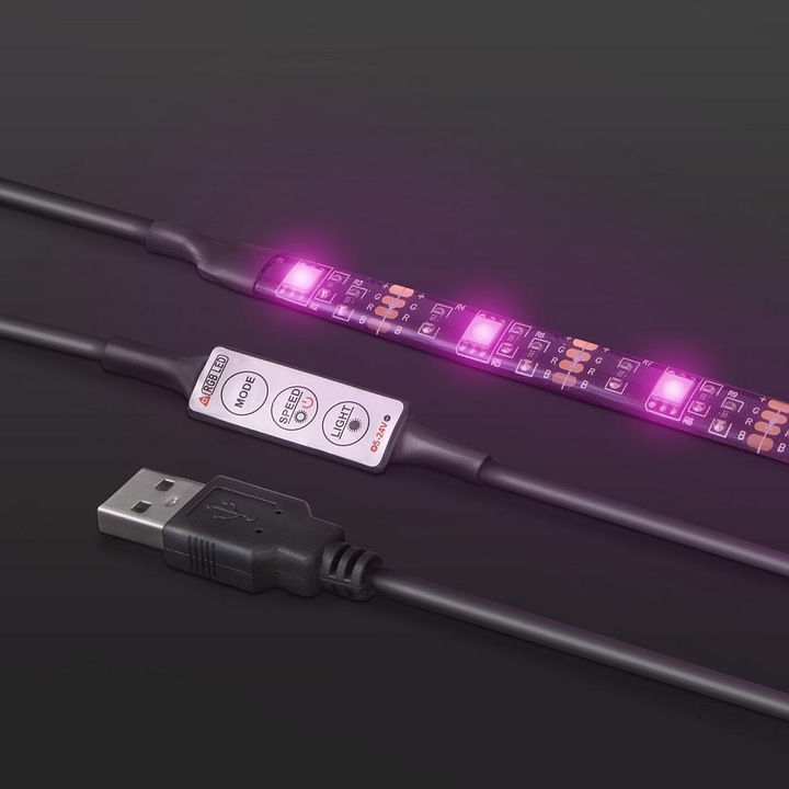 Phenom SMART1 TV 24-60 LED szalagkészlet, RGB, háttérvilágítás, mini vezérlő