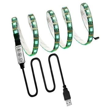 Kit Banda LED SMART1 TV 24-60 pentru Iluminare Ambientala Fundal RGB in Spatele Televizorului Backlight cu Mini Controller Kit Banda LED SMART1 TV 24-60 pentru Iluminare Ambientala Fundal RGB in Spatele Televizorului Backlight cu Mini Controller
