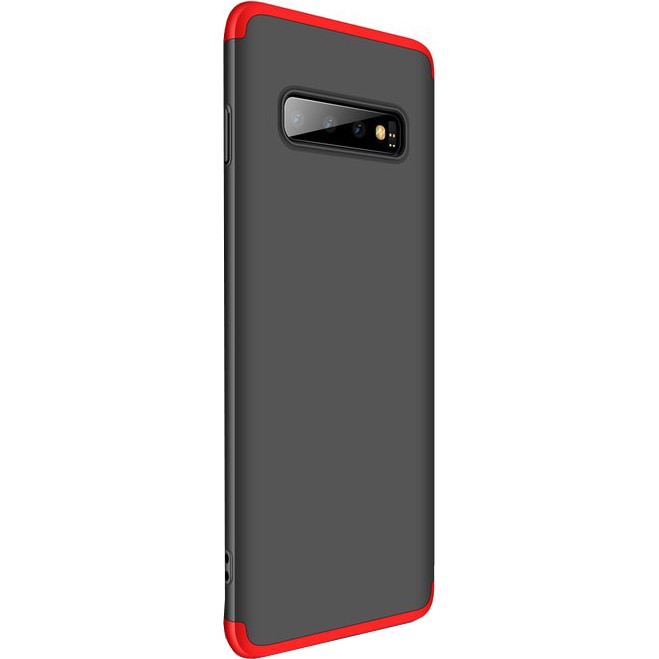 Husa de protectie 360 GKK pentru Galaxy S10, Negru/Rosu