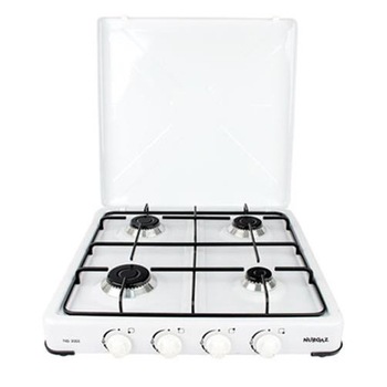 Aragaz 4 ochiuri , Butoane laterale, Emailat, Alb Aragaz 4 ochiuri , Butoane laterale, Emailat, Alb