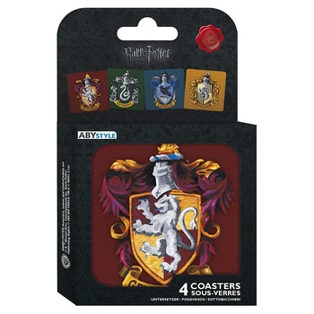 Set 4 suporti pahar HARRY POTTER  Set 4 suporti pahar HARRY POTTER