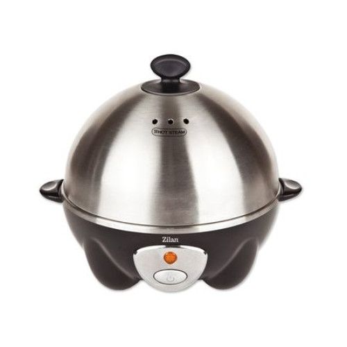Fierbator pentru 7 oua Zilan, putere 360 W, Capac inox